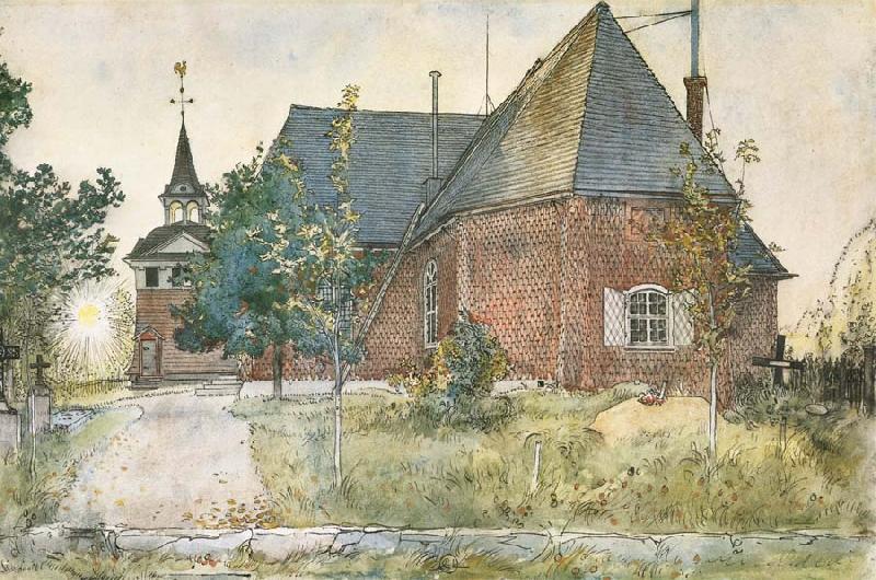 Carl Larsson The Old Church at Sundborn